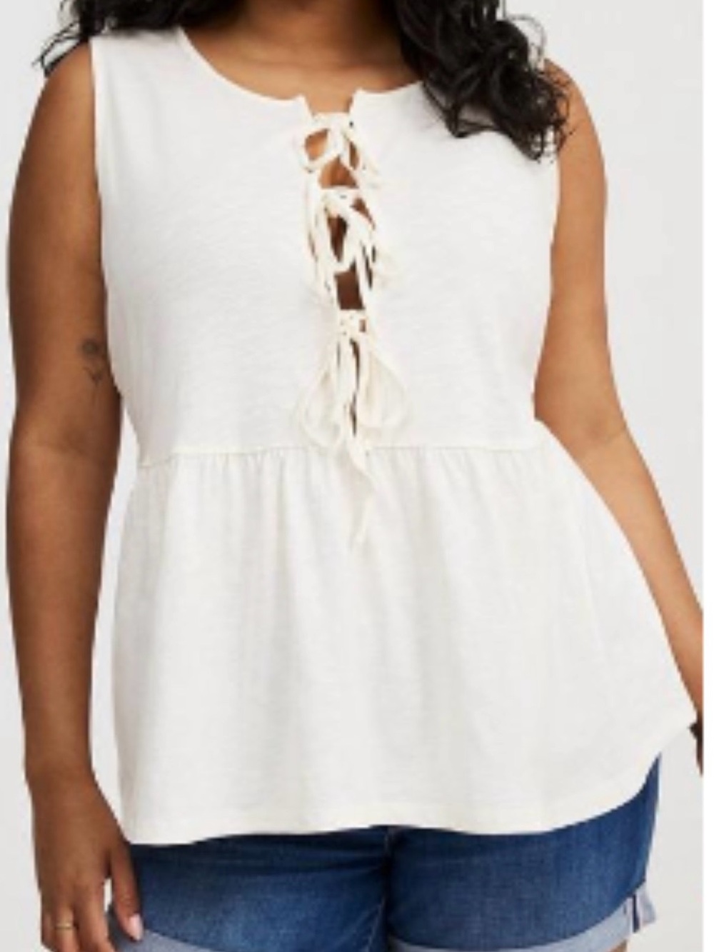 NWT torrid Front-Tie
Peplum Tank